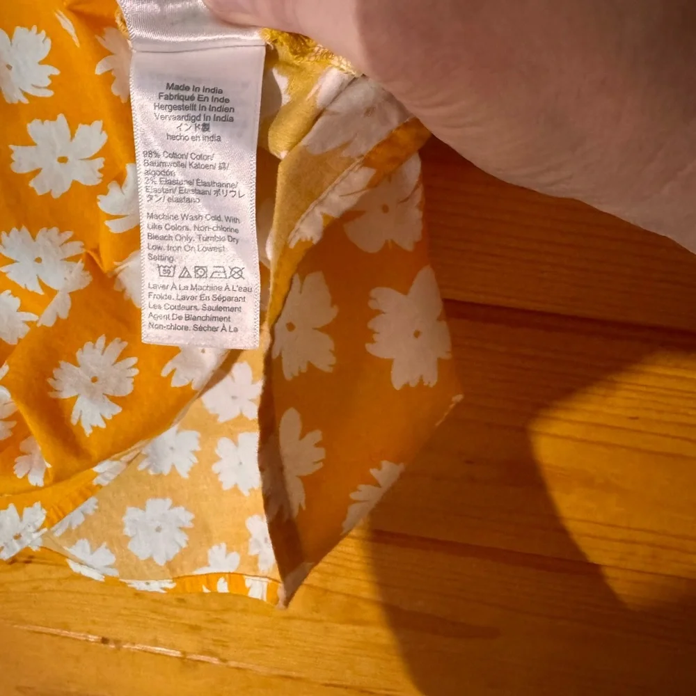 J. Crew Sunflower Yellow Floral Top - Picture 6 of 10